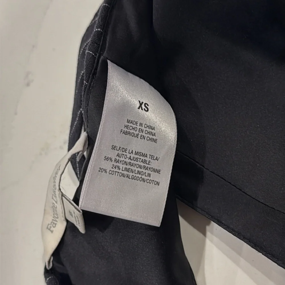 Favorite Daughter | The Ex-Boyfriend Bra Black Pinstripe | Size XS - Picture 7 of 8